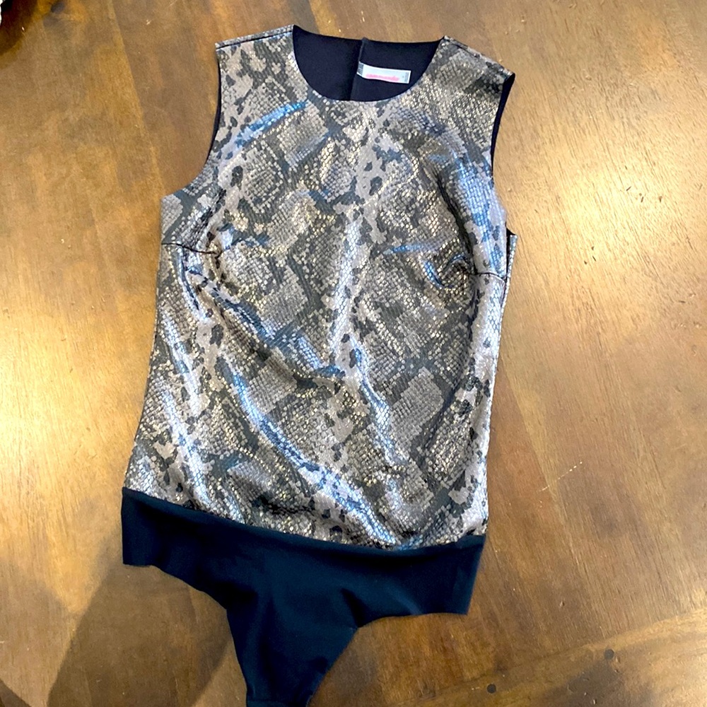 Commando snake skin print bodysuit